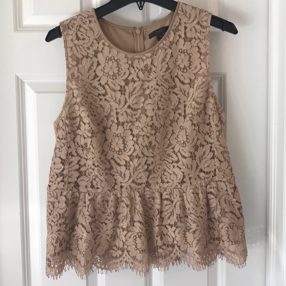 JCrew lace dressy tank top.